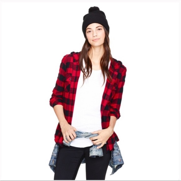 TNA BOYFRIEND FIT FLANNEL - Picture 1 of 5